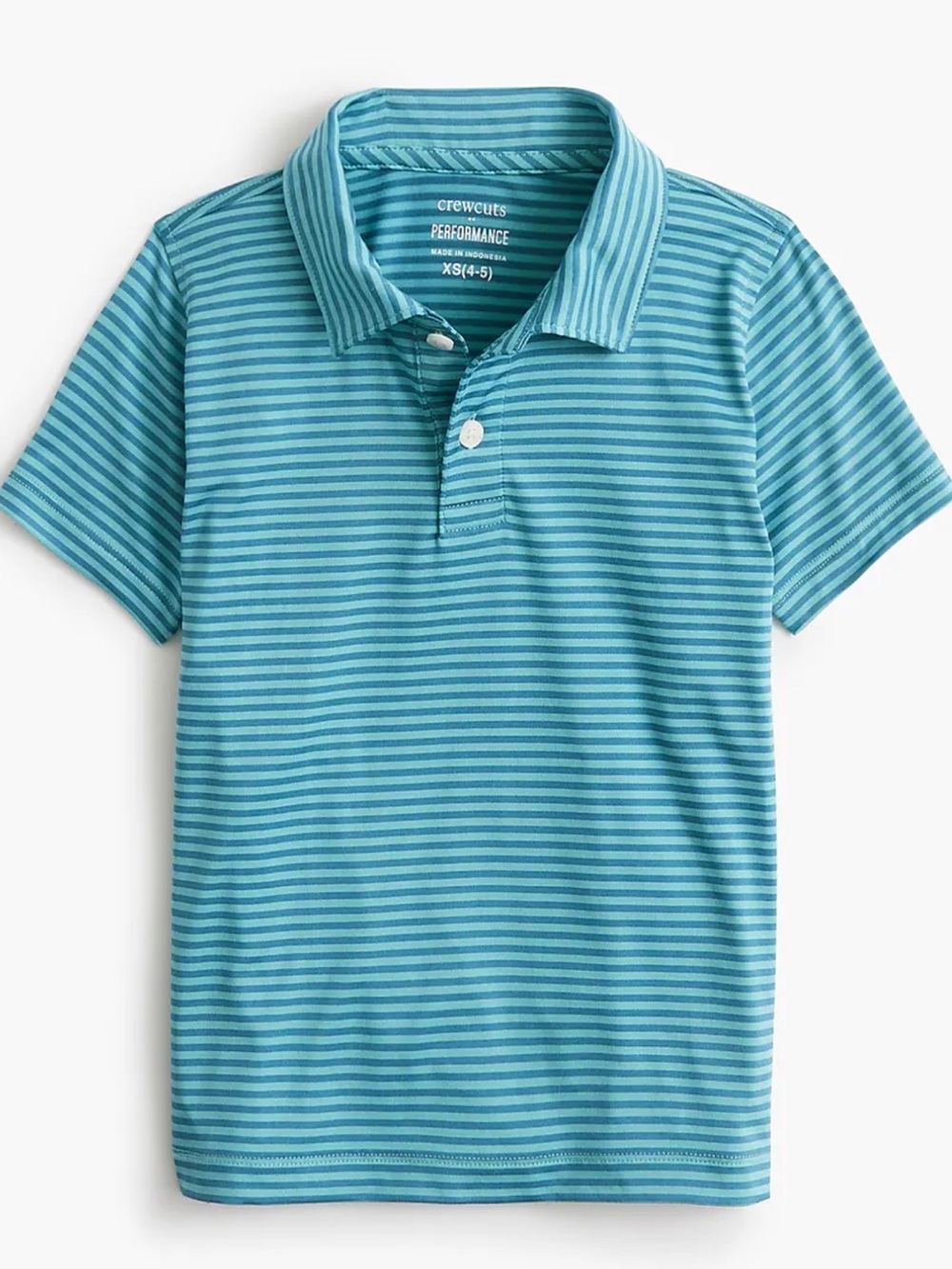 NWT JCrew Crewcuts Boys' striped performance polo shirt 2-3T
